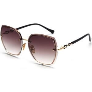 Luxury Oversized Square Sunglasses - Gradient, Chic, UV Protection & Trendy